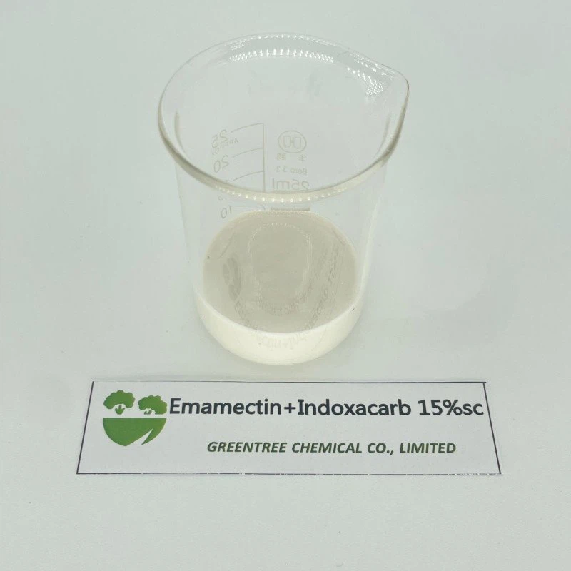 High Effect Mixture Pesticide Indoxacarb plus Emamectin Benzoate 15% 20% SC